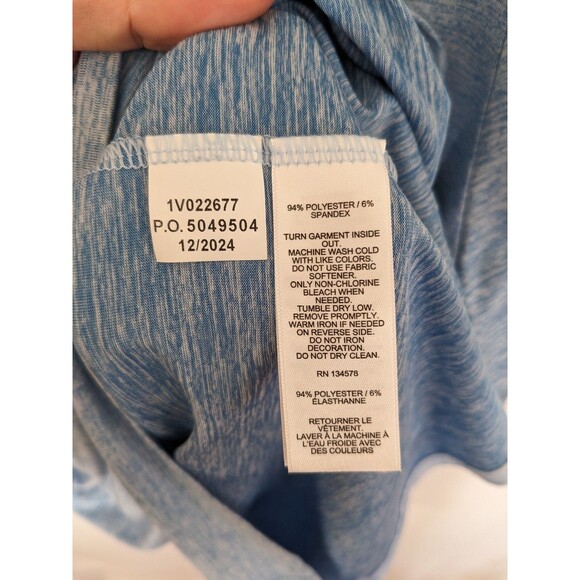 Vineyard Vines Performance T-Shirt Whale Logo Heather Blue Active Mens Large - Picture 6 of 8